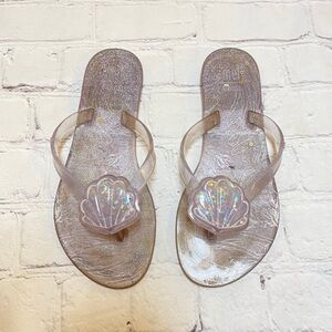 Mel by Melissa Glitter Seashell Sandals